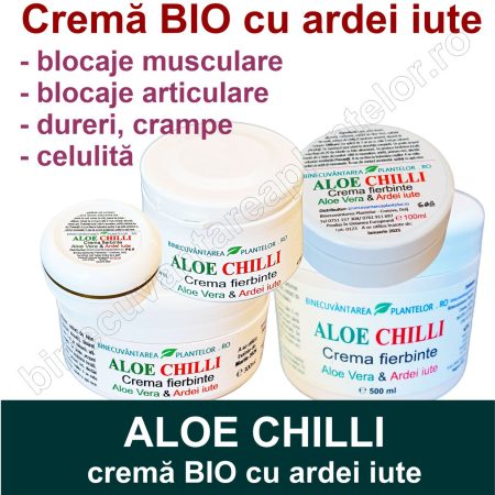 Cea mai bună cremă antireumatică Aloe Chilli crema fierbinte